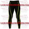 FM-894 m-112 Men Gym Fitness Yoga Compression Leggings Baselayer Tight Pant Long Trouser Black YellowThread