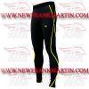 FM-894 m-212 Men Gym Fitness Yoga Compression Leggings Baselayer Tight Pant Long Trouser Black Yellow Thread
