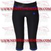 FM-894 tc-2 Ladies Gym Fitness Yoga compression Leggings Baselayer Tight Capri Trouser Black Blue Thread