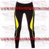 FM-894 t-412 Ladies Gym Fitness Yoga compression Leggings Baselayer Tight Long Trouser Black Yellow