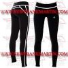 FM-894 t-12 Ladies Gym Fitness Yoga compression Leggings Baselayer Tight Long Trouser Black White Zip