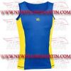 FM-898 fs-224 Fitness Gym Exercise Compression Ladies Women Singlet Yoga Tank Top Blue Yellow