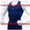 FM-898 s-4 Gym Fitness MMA Rash Guards Baselayer Compression Shirts Blue Singlet