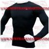 FM-898 b-202 Gym Fitness MMA Rash Guards Baselayer Compression Shirts Full sleeve Black