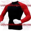 FM-898 b-404 Gym Fitness MMA Rash Guards Baselayer Compression Shirts Full sleeve Black Red