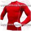 FM-898 b-248 Gym Fitness MMA Rash Guards Baselayer Compression Shirts Full sleeve Red Grey