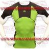 FM-898 d-104 Gym Fitness MMA Rash Guards Baselayer Compression Shirts L Green Brown White Half sleeve