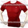 FM-898 h-108 Gym Fitness MMA Rash Guards Baselayer Compression Shirts Maroon Half sleeve