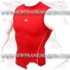 FM-898 SL-6 Gym Fitness MMA Rash Guards Baselayer Compression Shirts Sleeveless Red