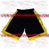 Men Gym Fitness MMA Board Grappling Shorts Cotton Spandex with Yellow Stripes (FM-896 g-6)