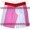 Ladies Gym Fitness Compression Running MMA Board Shorts Pink White Red FM-896 L-462