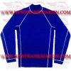 Gym Fitness MMA Rash Guards Baselayer Compression Shirts Full Sleeve Dark Blue (FM-898 a-2)
