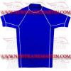 Gym Fitness MMA Rash Guards Baselayer Compression Shirts Half Sleeve Blue (FM-898 h-2)