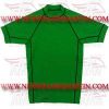 Gym Fitness MMA Rash Guards Baselayer Compression Shirts Half Sleeve Green (FM-898 h-10)