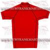 Gym Fitness MMA Rash Guards Baselayer Compression Shirts Half Sleeve Red (FM-898 h-22)
