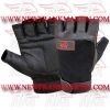 FM-996 g-602 Weightlifting Fitness Crossfit Gym Gloves Grain Leather & Spandex Black
