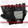 FM-996 g-466 Weightlifting Fitness Crossfit Gym Gloves Leather Spandex Black Grey