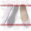 Gymnastic Dancing Ballet Trampoline Shoes Leather Full Sole White FM-524 a-102
