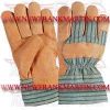 Working Gloves Brown with lining Fabric (FM-6002 c-60)