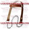 FM-996 h-82 Weightlifting Head Harness Leather Brown