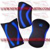FM-176 ke-608 Weightlifting Fitness Crossfit Gym 5mm 7mm Knee Sleeves Elastic Black Blue