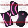 FM-176 ke-614 Weightlifting Fitness Crossfit Gym 5mm 7mm Knee Sleeves Elastic Black Pink
