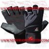 FM-996 g-2922 Weightlifting Fitness Crossfit Gym Gloves Black Grey Neoprene Leather