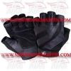 FM-996 g-534 Weightlifting Fitness Crossfit Gym Gloves Leather Spandex Black