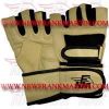 FM-996 g-4842 Weightlifting Fitness Crossfit Gym Gloves Leather Spandex Yellow