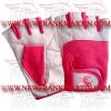 FM-996 g-452 Weightlifting Fitness Crossfit Gym Gloves Leather White Pink