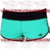 FM-894 s-106 Ladies Gym Fitness Compression Running Shorts turquoise Black